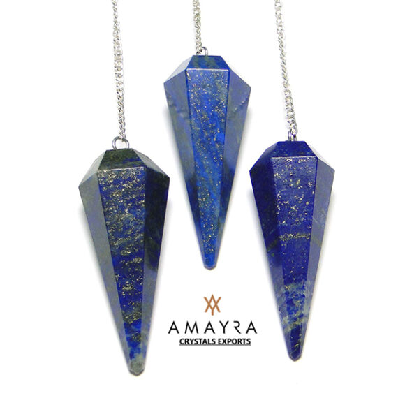 Gemstone Natural Lapis Lazuli Dowser Pendulums