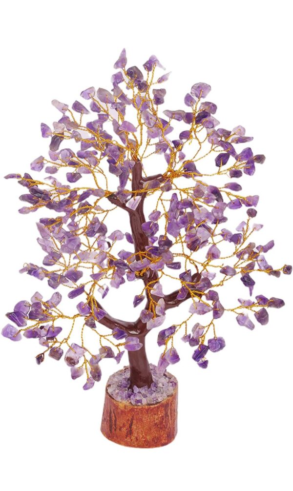 Amethyst 300 Beads Wooden Base Trees - Image 2