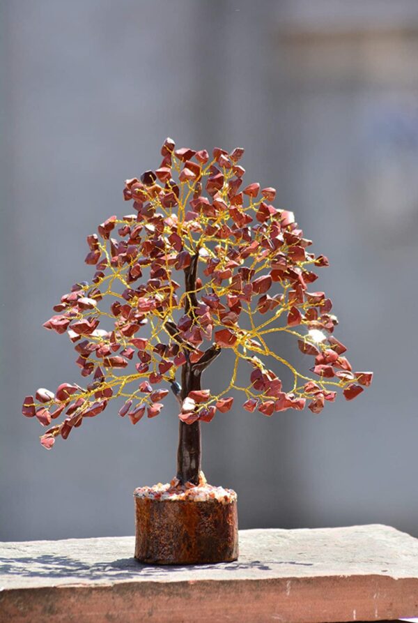 Red Jasper 300 Beads Wooden Base Trees - Image 3
