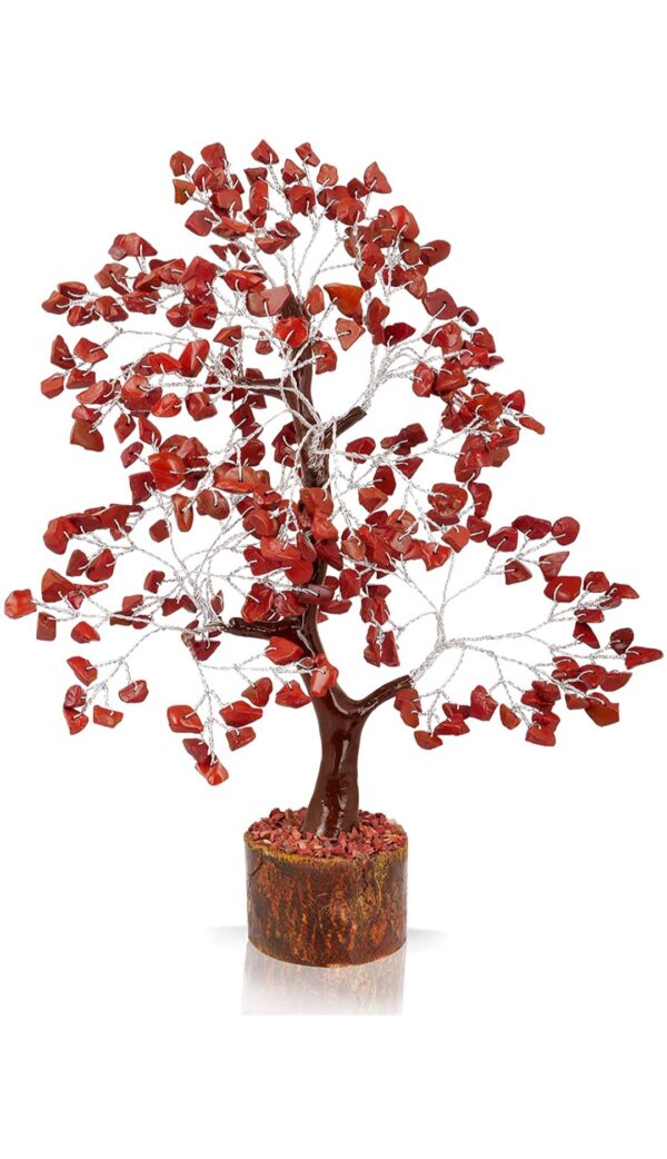 Red Jasper 300 Beads Wooden Base Trees - Image 4
