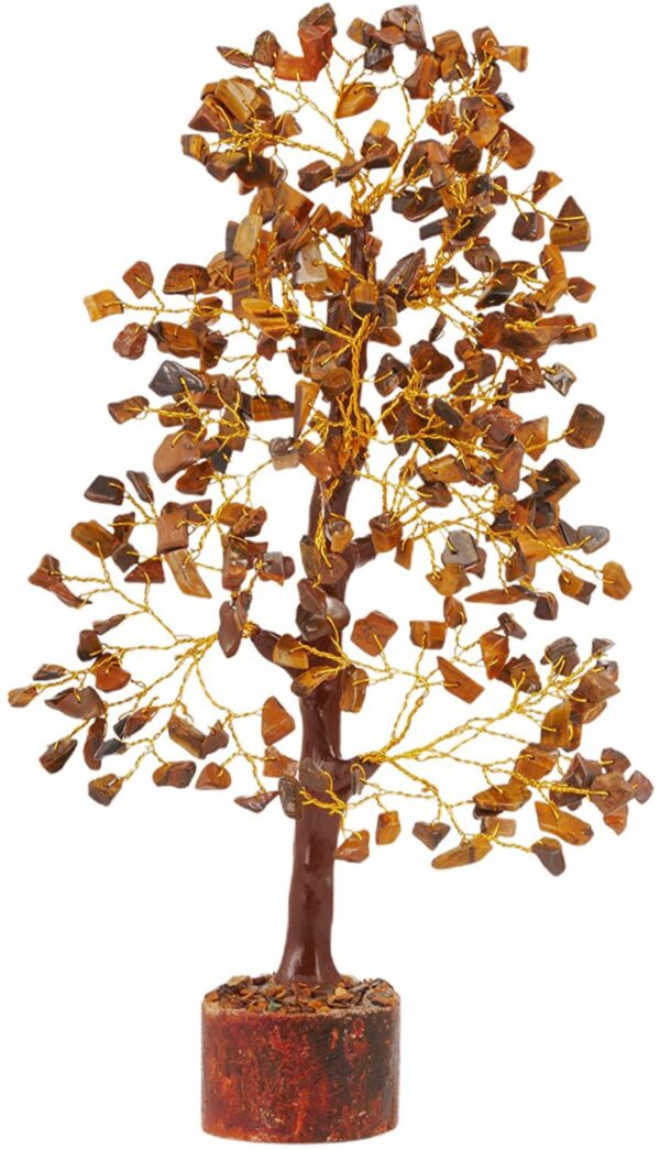 Tiger Eye 300 Beads Wooden Base Trees - Image 2