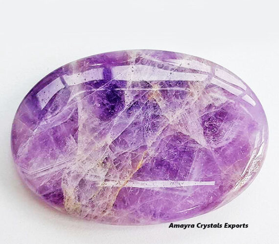 Gemstone Amethyst Palm Stone