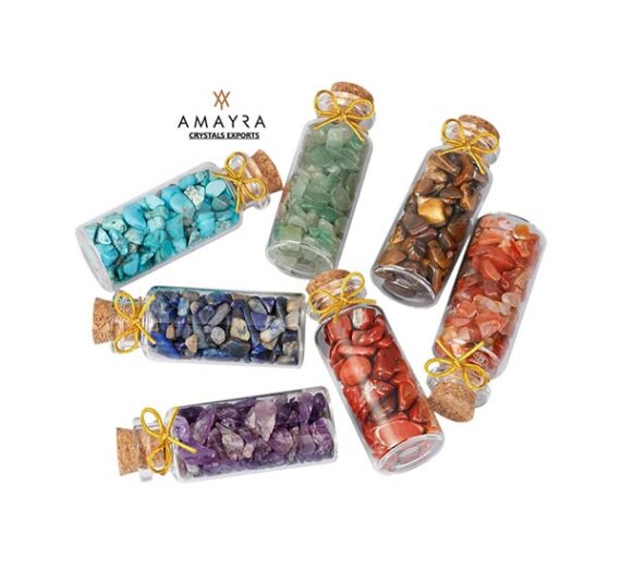 7 Chakra Crystal Chips Bottle Sets