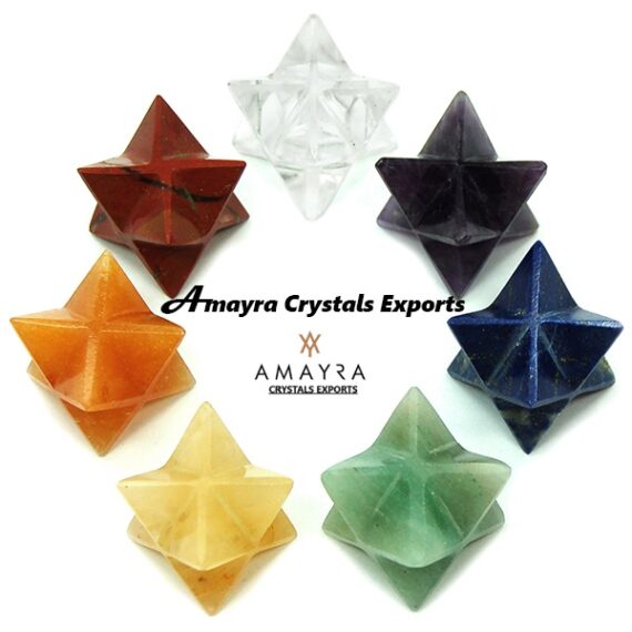 7 Chakra Gemstone Merkaba Star Sets