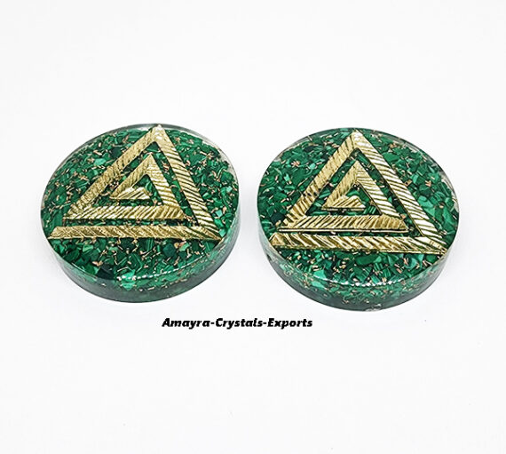 Orgonite Malachite Natural Crystal Pendant Necklace