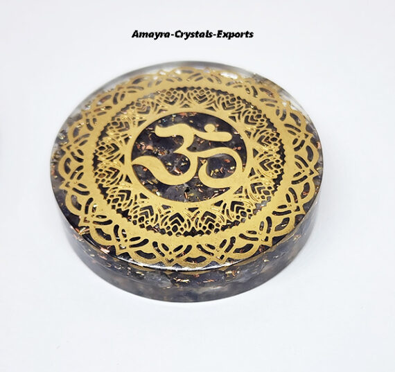 Orgone Amethyst Ohm Pendant Necklace