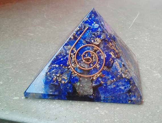 Orgonite Lapis Lazuli Reiki Pyramid