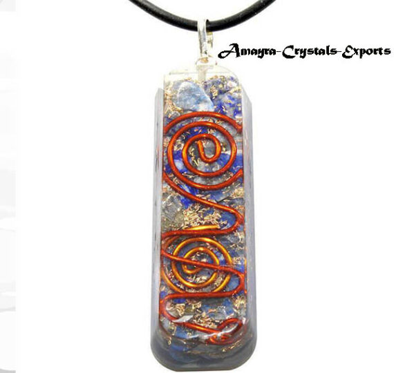Orgonite Lapis Lazuli Chocolate Reiki Pendant