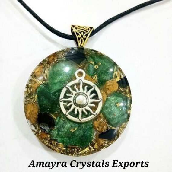 Orgonite Natural Crystal Pendant Necklace