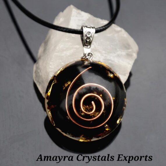 Orgone Black Tourmaline Reiki Pendant