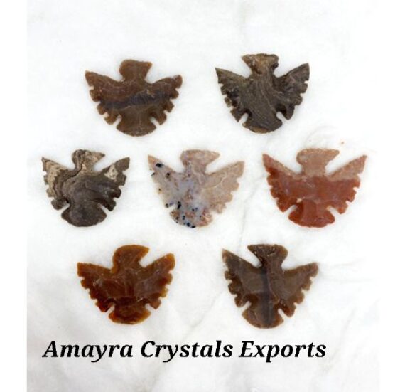 Fancy Jasper Eagle Shaped Arrowheads