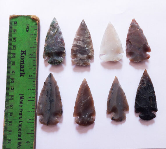 Fancy Jasper 2.5 Inch Agate Arrowheads