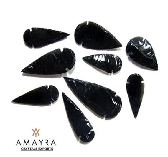 Black Obsidian Arrowheads