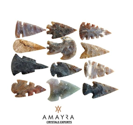 New Designs Fancy Jasper Carved Arrowheads