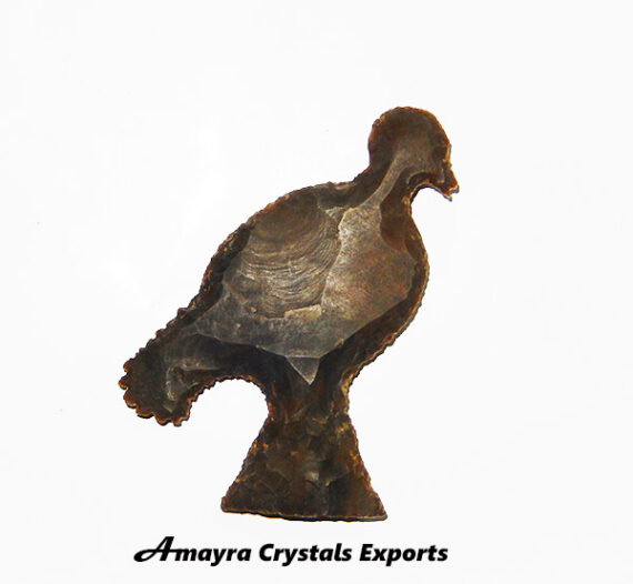 Fancy Jasper Bird Shaped Carved Artifact