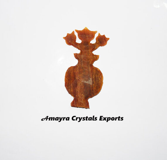 Fancy Jasper Flower Shaped Carved Artifact