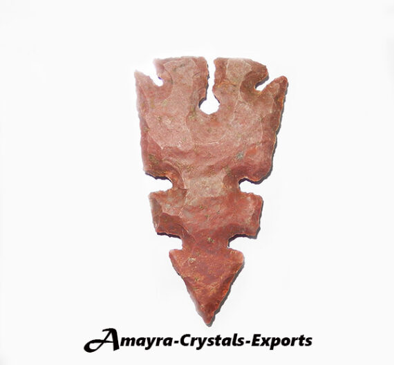 Fancy Jasper Carved Arrowhead Design 2