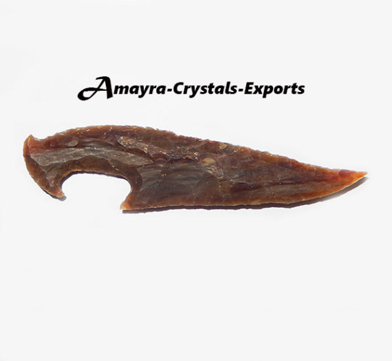 Fancy Jasper Knife Shaped Carved Artifact