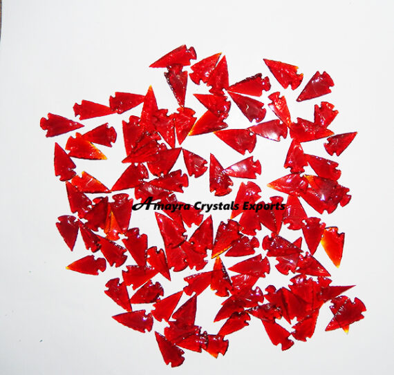 Red Obsidian Arrowheads