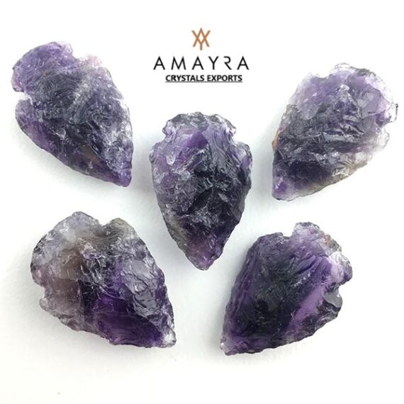 Amethyst Rough Arrowheads
