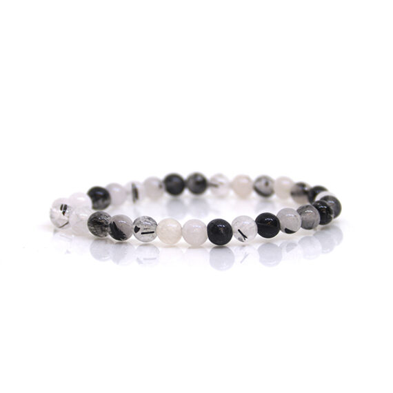 Rainbow Moonstone Elastic Beads Bracelet