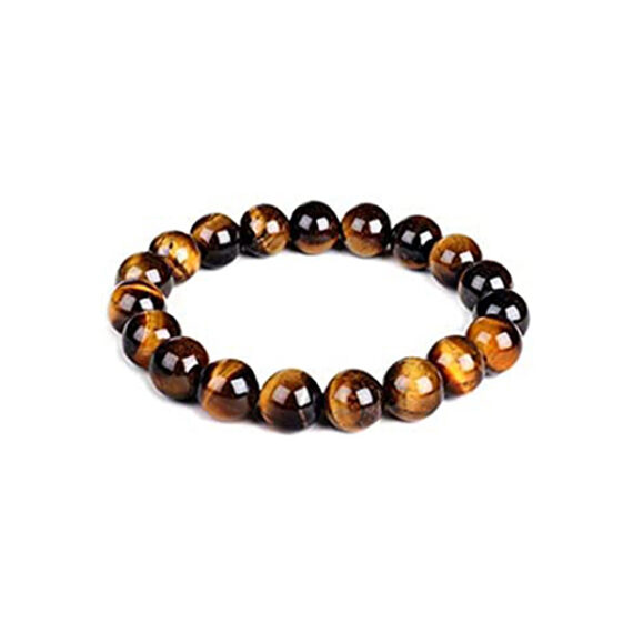 Tiger Eye Elastic Beads Bracelet