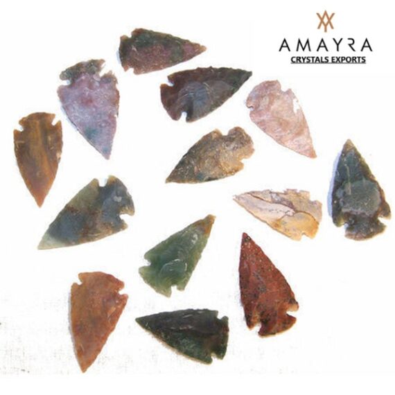Fancy Jasper Agate Arrowheads