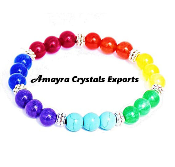 Chakra Elastic Beads Bracelet