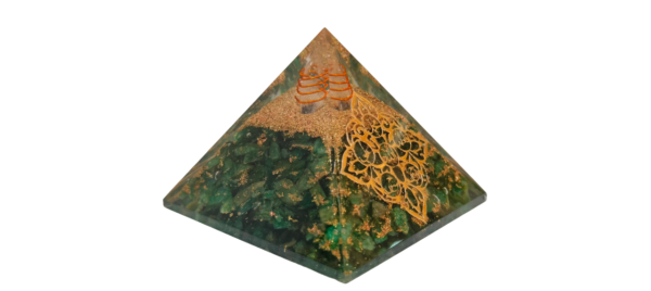 Orgonite Green Aventurine Islamic pyramid - Image 4