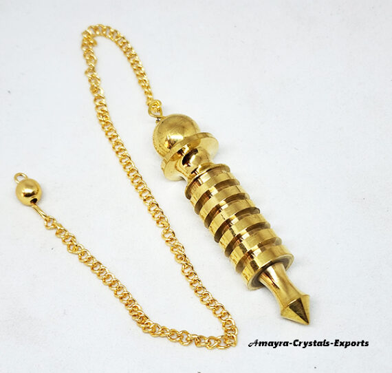 Beautiful Golden ISIS-6 Ring Metal Pendulum