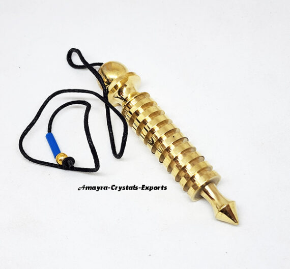 Beautiful Golden ISIS-9 Ring Metal Pendulum