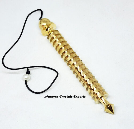 Beautiful Golden ISIS-16 Ring Metal Pendulum
