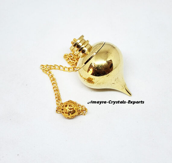 Beautiful Golden Egyptian Tear Drop Metal Pendulum