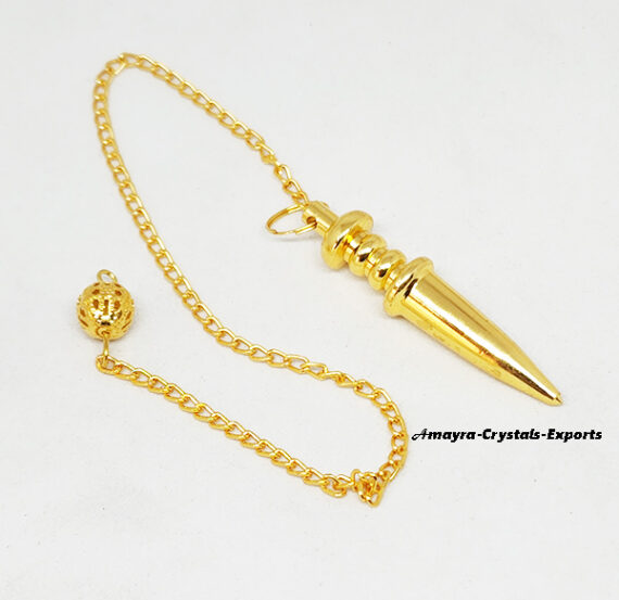 Beautiful Golden Sword Metal Pendulum