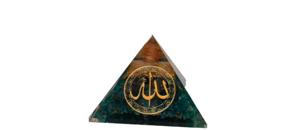Orgonite Blue Onyx Islamic Allah Pyramid