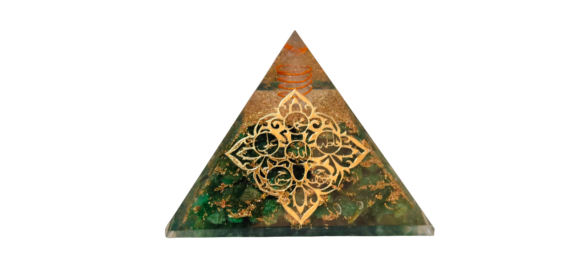 Orgonite Green Jade Islamic pyramid