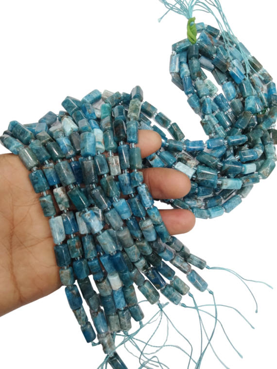 Apatite Pipe Shape Natural Beads Strands