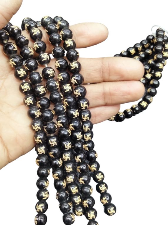 Black Obsidian 8mm Natural Sathiya Beads Strands