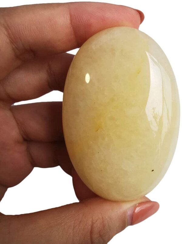 Gemstone Yellow Aventurine Palm Stone - Image 3