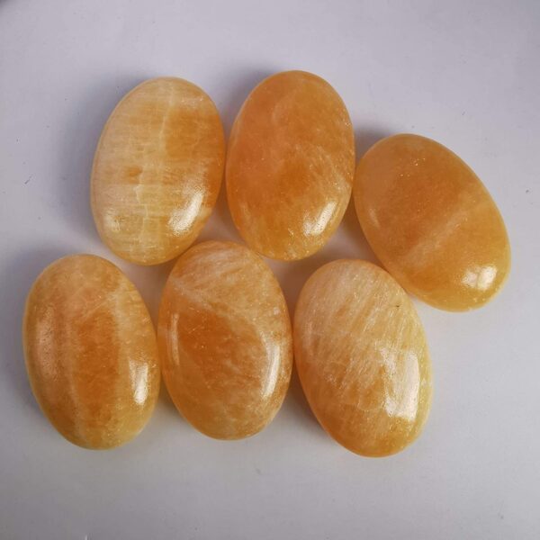 Gemstone Yellow Aventurine Palm Stone - Image 4