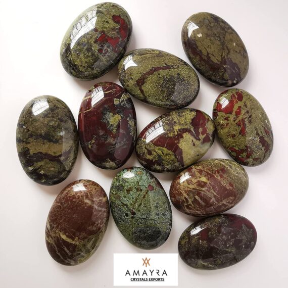 Gemstone Bloodstone Palm Stone