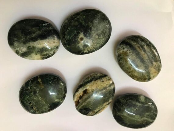 Gemstone Serpentine Palm Stone