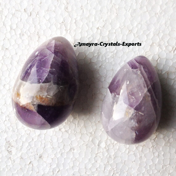 Natural Gemstone Amethyst Yoni Eggs