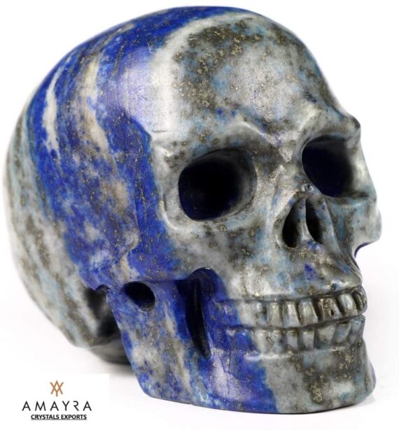 Natural Gemstone Lapis Lazuli Skull
