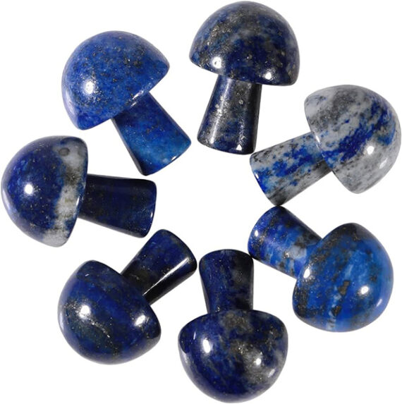 Gemstone Lapis Lazuli Mushroom