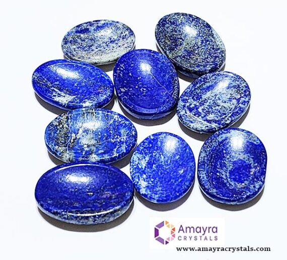 Natural Gemstone Lapis Lazuli Thumb Worry Stone