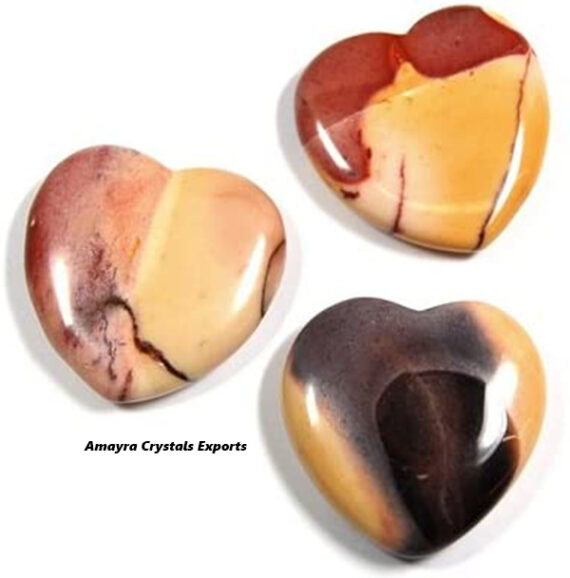 Gemstone Mookaite Pub Hearts