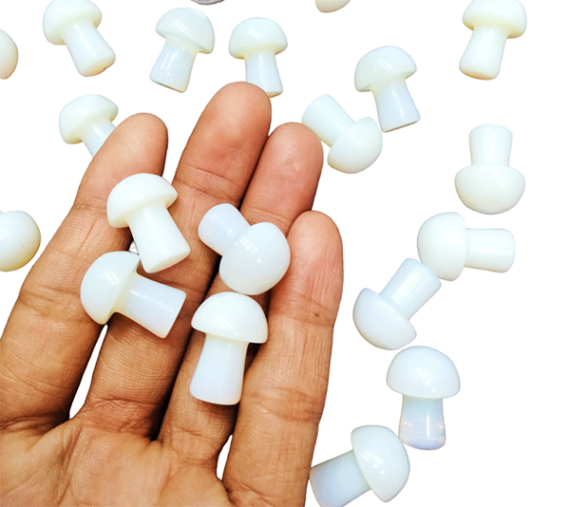 Gemstone Opalite Baby Mushroom
