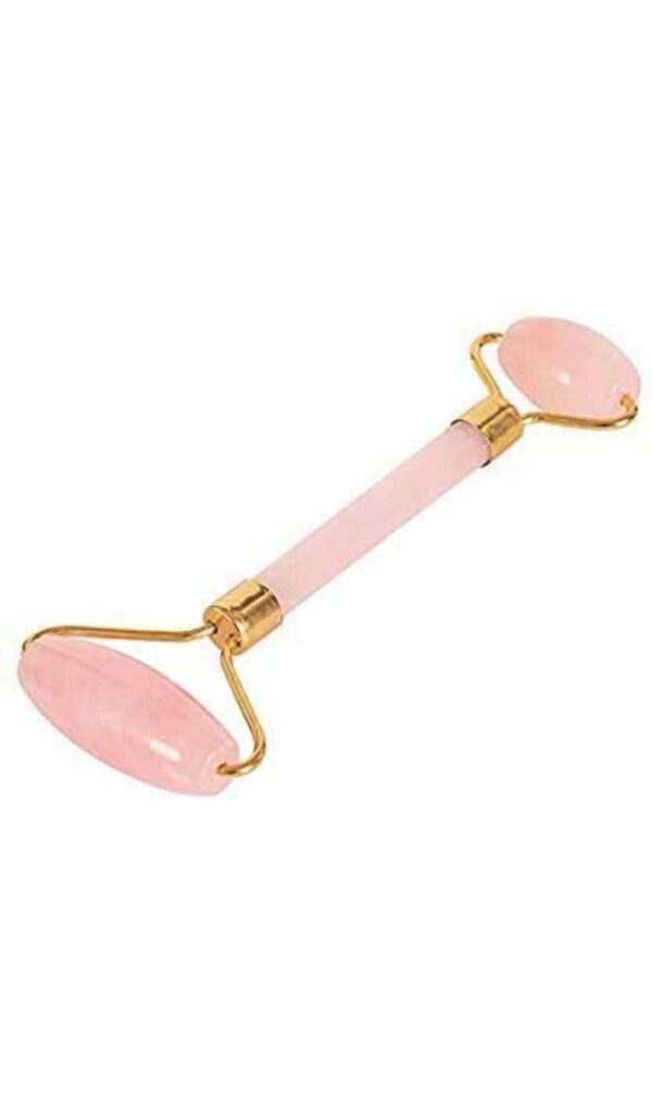 Gemstone Rose Quartz Face Roller - Image 2