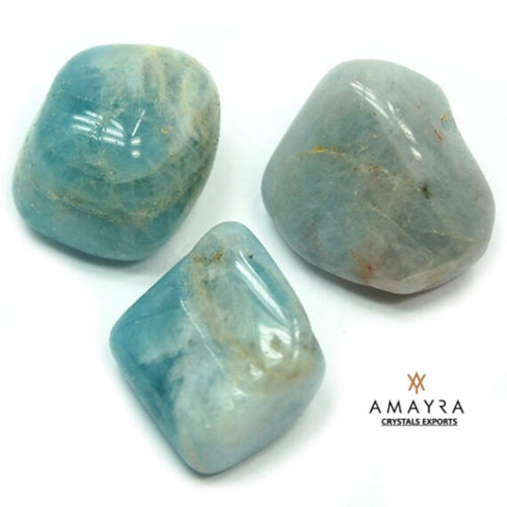 Natural Gemstone Aquamarine Tumble Stone